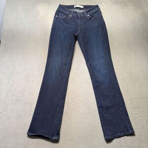 Levis 529 Curvy Bootcut Women's Size 4 27x32 Jeans Dark Wash Blue Stretch Denim